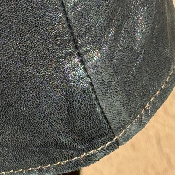 Marc New York Black Genuine Leather Cafe’ Racer Style Motorcycle Jacket - Picture 13 of 13